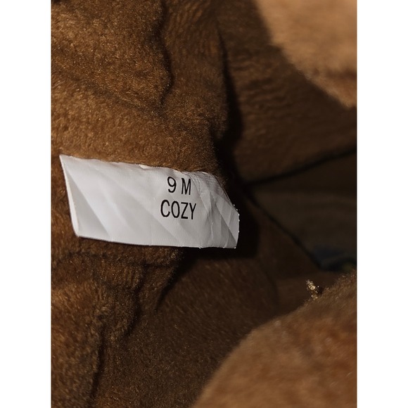 Khombu Women's Cozy Boots Size 9M Tan Brown Knit Cuff Winter Snow Boots - Picture 7 of 10